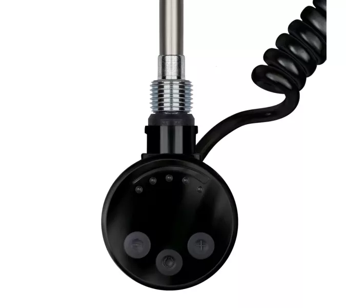 Полотенцесушитель Secado Рабби  электрический L/R черный матовый, Выбрать размер: 40х80, Ориентация: левая, изображение 4