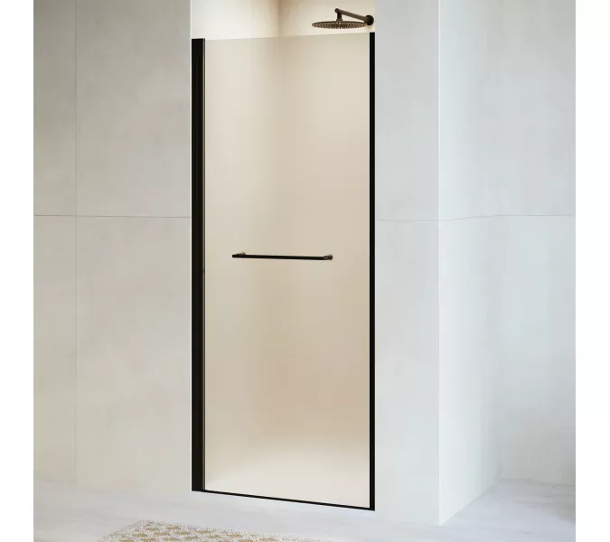 Душевая дверь RGW PA-103B матовое стекло, Цвет стекла: матовое, Цвет профиля (вариация): Черный, Выбрать размер: 80