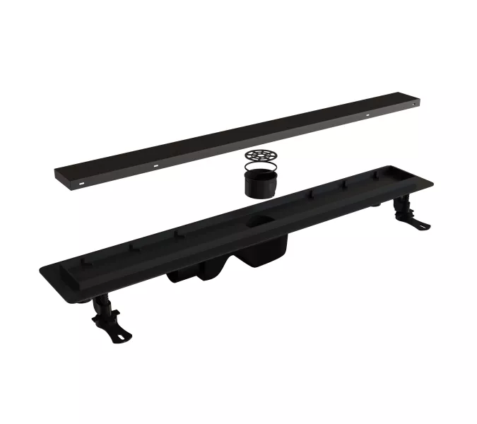 Душевой лоток RGW Drain Leo-31 черный, Выбрать цвет: Чёрный, Выбрать размер: 60, изображение 4