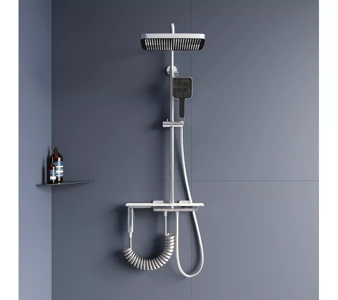 Душевая стойка RGW SP-35 с термостатом, Выбрать цвет: Хром, изображение 2