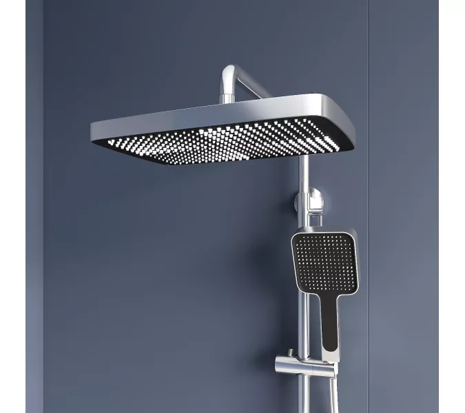 Душевая стойка RGW SP-35 с термостатом, Выбрать цвет: Хром, изображение 4