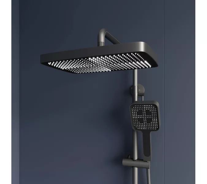 Душевая стойка RGW SP-35Gr с термостатом, Выбрать цвет: серый, изображение 4