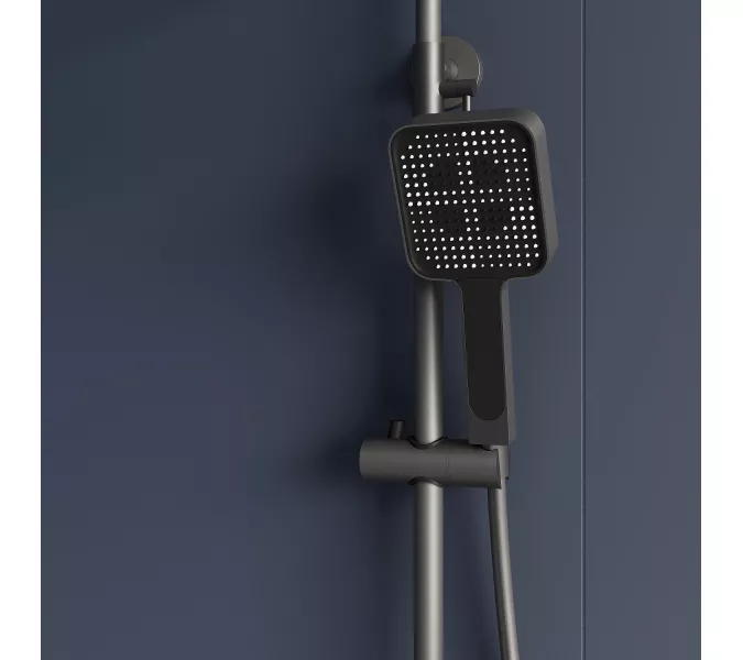 Душевая стойка RGW SP-35Gr с термостатом, Выбрать цвет: серый, изображение 6