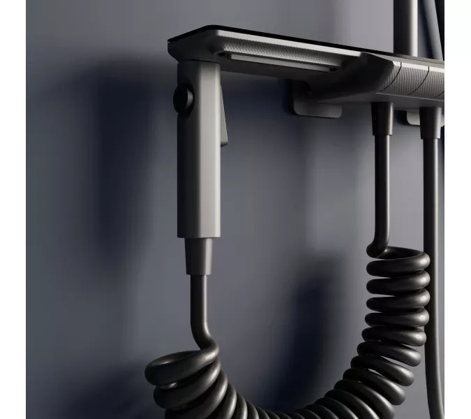 Душевая стойка RGW SP-35Gr с термостатом, Выбрать цвет: серый, изображение 10