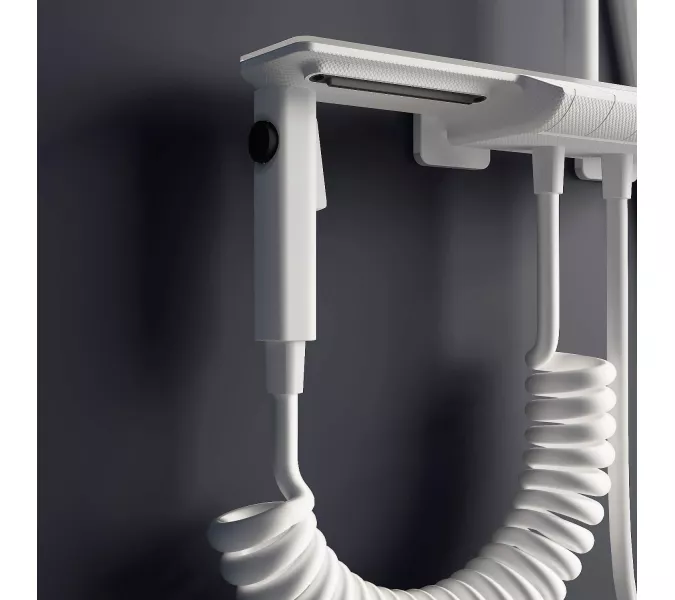 Душевая стойка RGW SP-35W с термостатом, Выбрать цвет: Белый, изображение 11