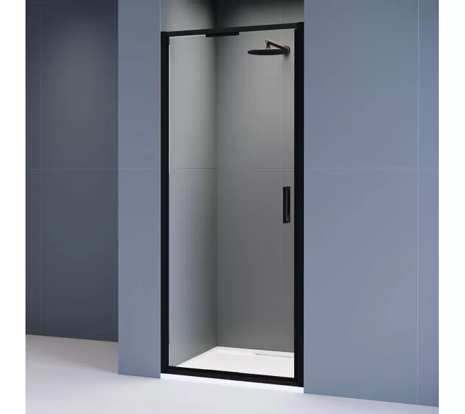 Душевая дверь RGW SV-05-B Чёрный/Прозрачное, Цвет стекла: прозрачное, Цвет профиля (вариация): Черный, Выбрать размер: 80