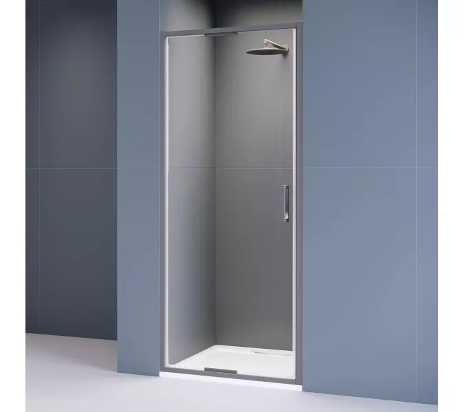 Душевая дверь RGW SV-05-Gr Серый/Прозрачное, Цвет стекла: прозрачное, Цвет профиля (вариация): Серый, Выбрать размер: 100