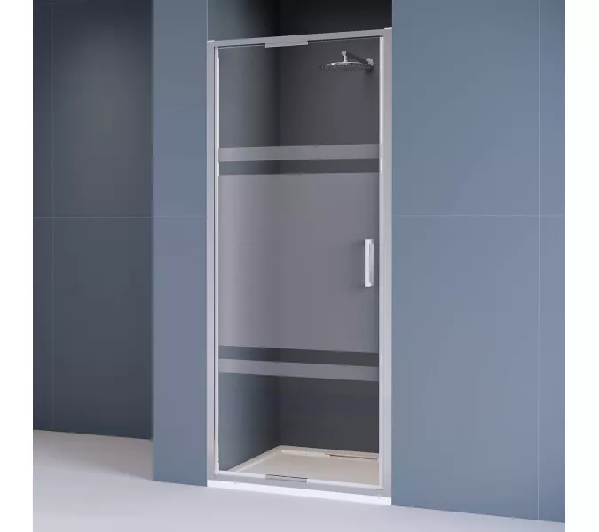 Душевая дверь   RGW SV-05 Хром/Комбинированое, Цвет стекла: матовое/прозрачное, Цвет профиля (вариация): Хром, Выбрать размер: 100