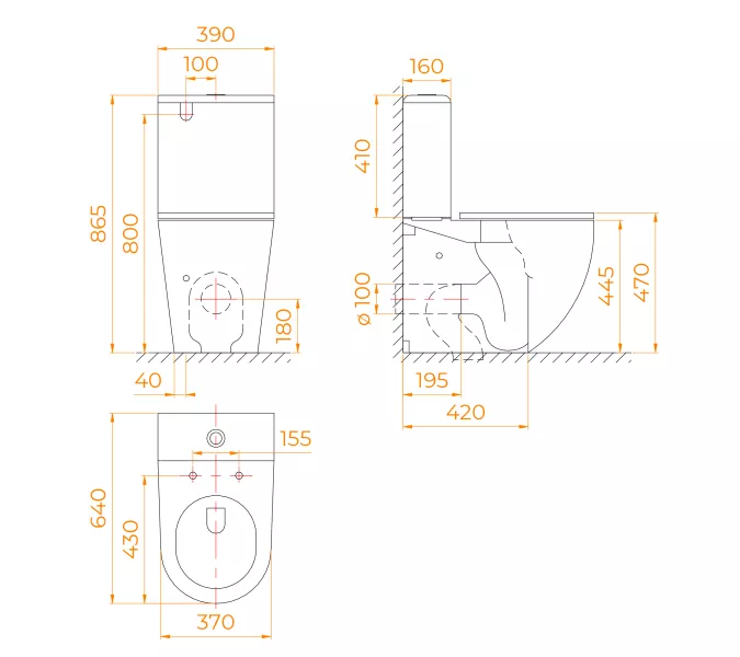 Унитаз с бачком напольный RGW SW-03, изображение 3