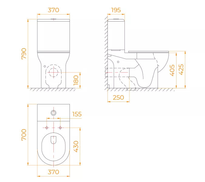 Унитаз с бачком напольный RGW SW-05, изображение 2