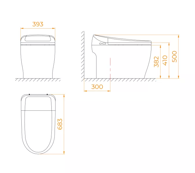 Унитаз умный напольный RGW SW-30, изображение 3