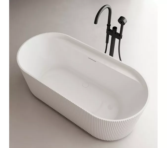 Акриловая ванна ABBER AB9444MW белая матовая, изображение 7