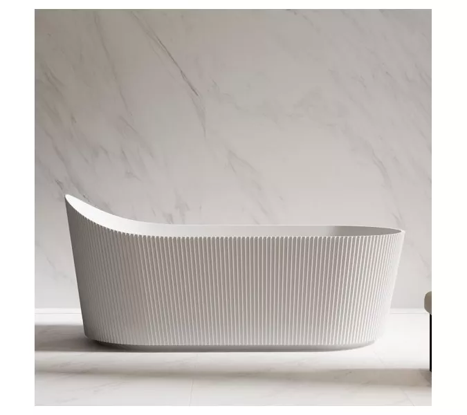 Акриловая ванна ABBER A170х80 белая матовая, изображение 7