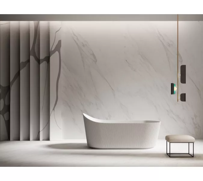 Акриловая ванна ABBER A170х80 белая матовая, изображение 8