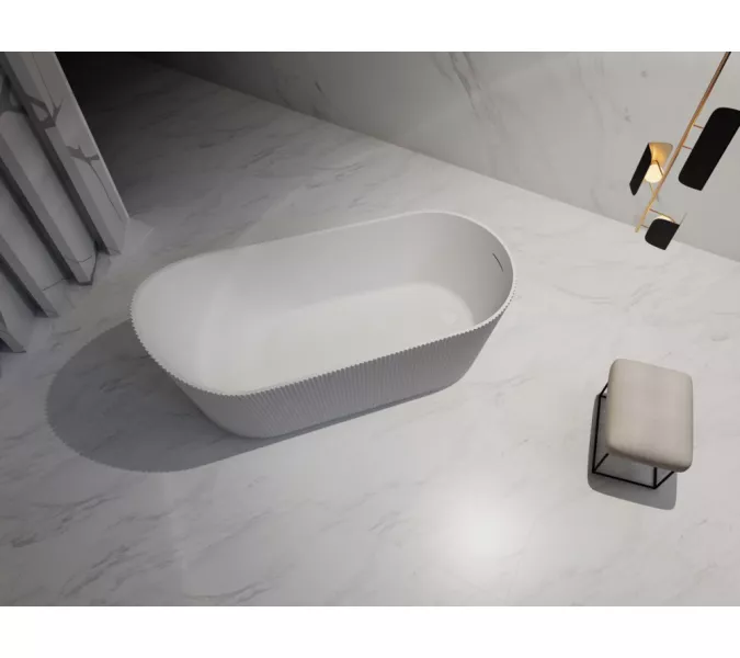 Акриловая ванна ABBER A170х80 белая матовая, изображение 9