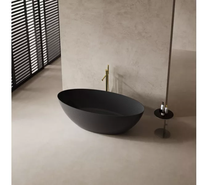 Карбоновая ванна ABBER Karbon AK9002-1.8 черная  180х85, изображение 5