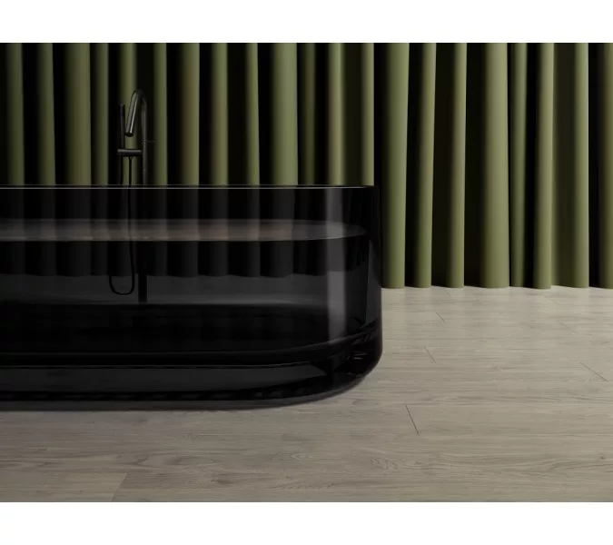 Ванна из полиэфирной смолы  ABBER Kristall AT9708Onyx черная прозрачная, Выбрать цвет: Чёрный, изображение 6