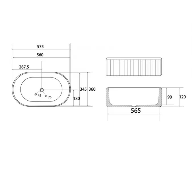 Раковина накладная ABBER Bequem AC2116MW белая матовая, Выбрать цвет: Белый матовый, изображение 6