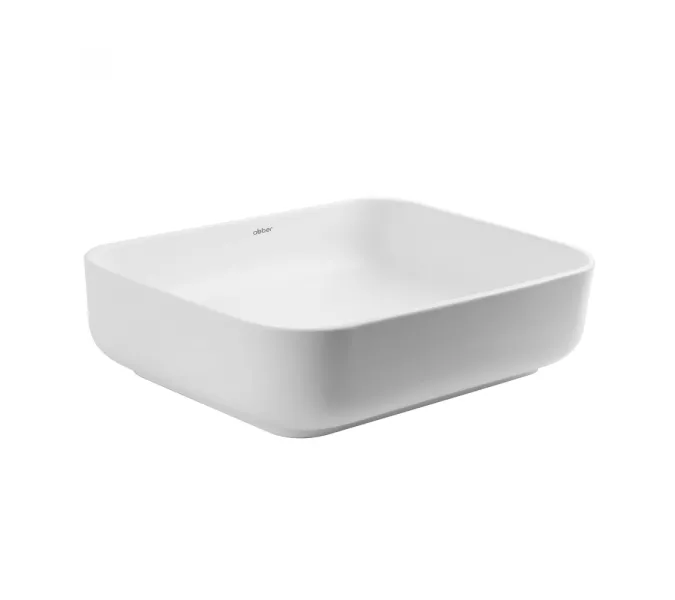 Раковина накладная ABBER Rechteck AC2202MW белая матовая, Выбрать цвет: Белый матовый, изображение 2