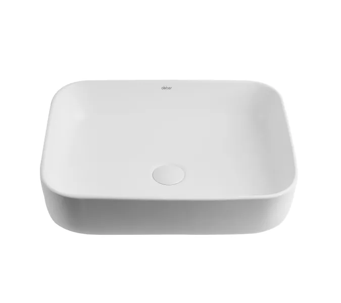 Раковина накладная ABBER Rechteck AC2202MW белая матовая, Выбрать цвет: Белый матовый, изображение 3