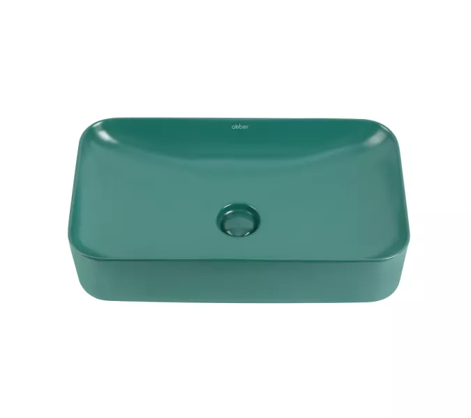 Раковина накладная ABBER Rechteck AC2204MBG зеленая матовая, Выбрать цвет: Зеленый, изображение 3