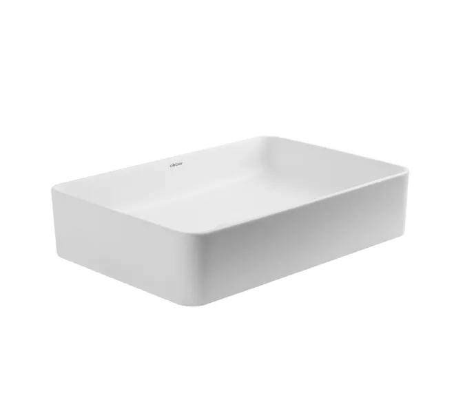 Раковина накладная ABBER Rechteck AC2207MW белая матовая, Выбрать цвет: Белый матовый, изображение 2