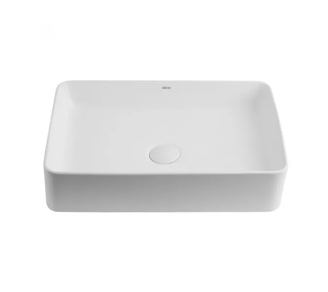 Раковина накладная ABBER Rechteck AC2207MW белая матовая, Выбрать цвет: Белый матовый, изображение 3