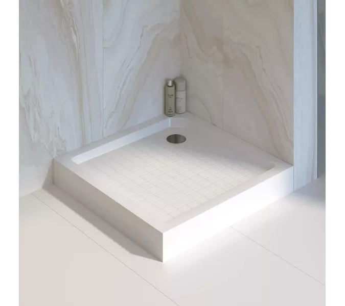 Душевой поддон квадратный RGW SMC-W Белый, Выбрать размер: 80х80