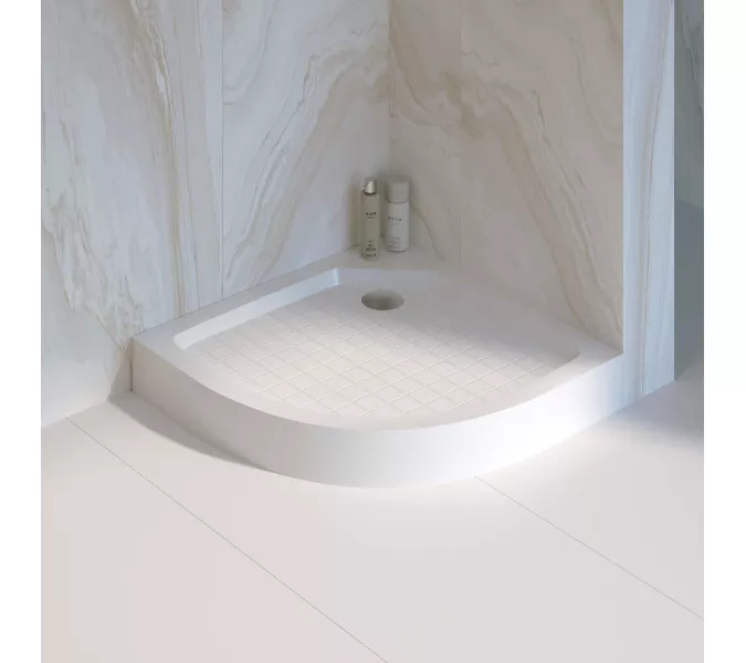 Душевой поддон полукруглый RGW SMC/R W Белый, Выбрать размер: 80х80, изображение 2