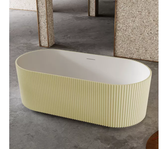 Ванна из искусственного камня ABBER Stein AS9601MS песочная матовая, Выбрать цвет: песочный, изображение 7