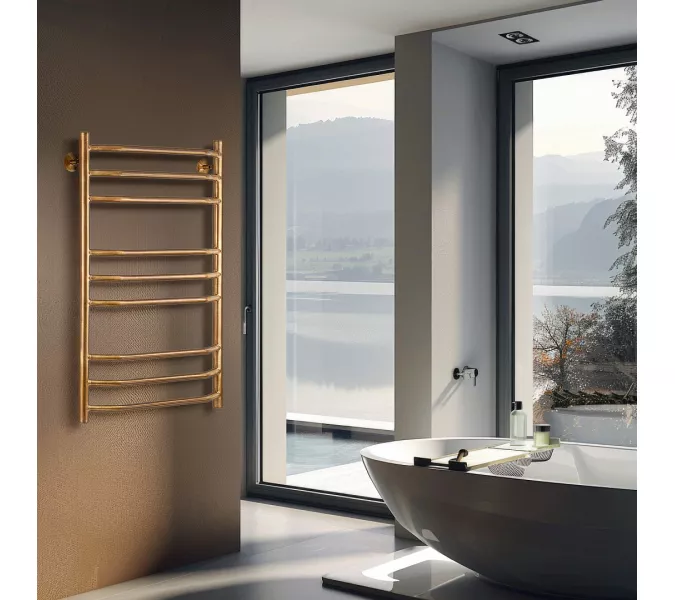 Полотенцесушитель латунный Secado Агата 2 электрический L/R бронза, Выбрать размер: 40х60, Ориентация: левая, изображение 2