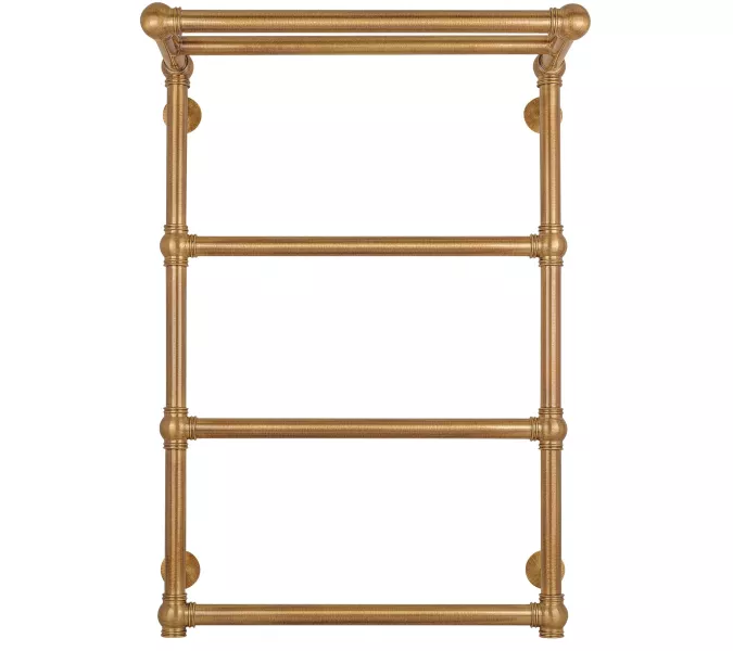 Полотенцесушитель латунный Secado Фалерони 2 электрический L/R  бронза, Выбрать размер: 80х80, Ориентация: левая