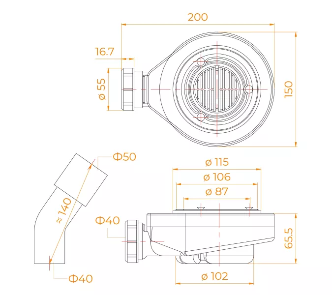 Сифон для поддонов RGW S-16, изображение 5