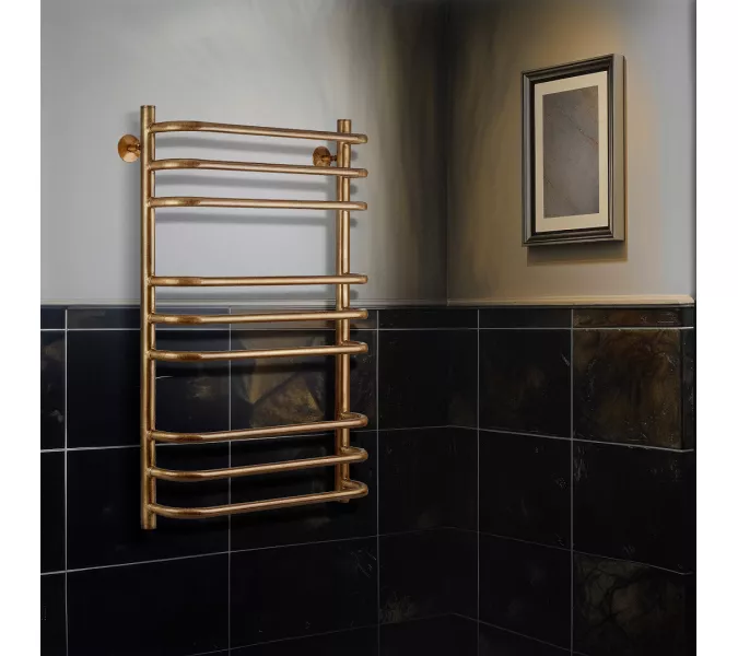 Полотенцесушитель латунный Secado Мерида 3 электрический L/R  бронза, Выбрать размер: 40х60, Ориентация: левая, изображение 2