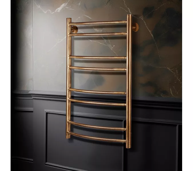 Полотенцесушитель латунный Secado Милан 2 электрический L/R бронза, Выбрать размер: 40х60, Ориентация: левая, изображение 2