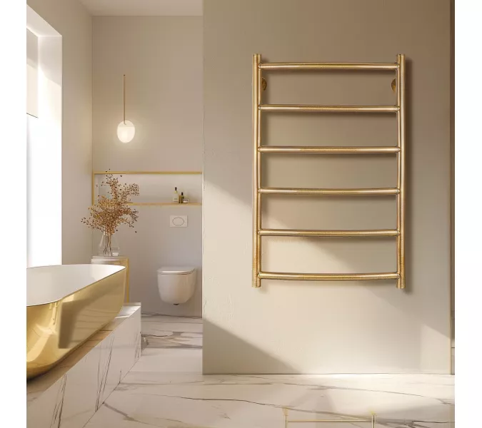 Полотенцесушитель латунный Secado Милан 1 плюс , электрический L/R  бронза, Выбрать размер: 40х50, Ориентация: левая, изображение 2