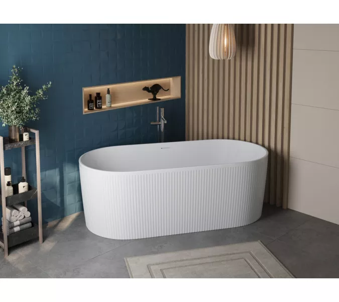 Акриловая ванна BELBAGNO BB411-1700-800-MATT, белая матовая, Выбрать цвет: Белый матовый, изображение 6