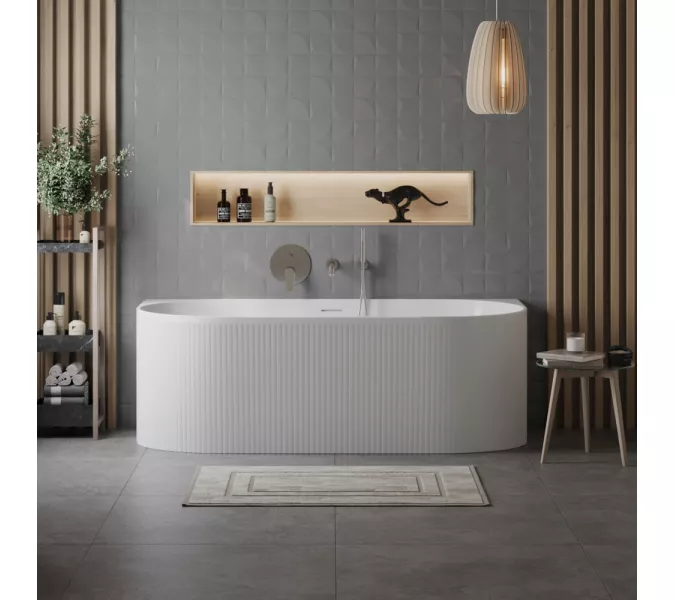 Акриловая ванна BELBAGNO BB412-1700-800, пристенная, Выбрать цвет: Белый, изображение 5