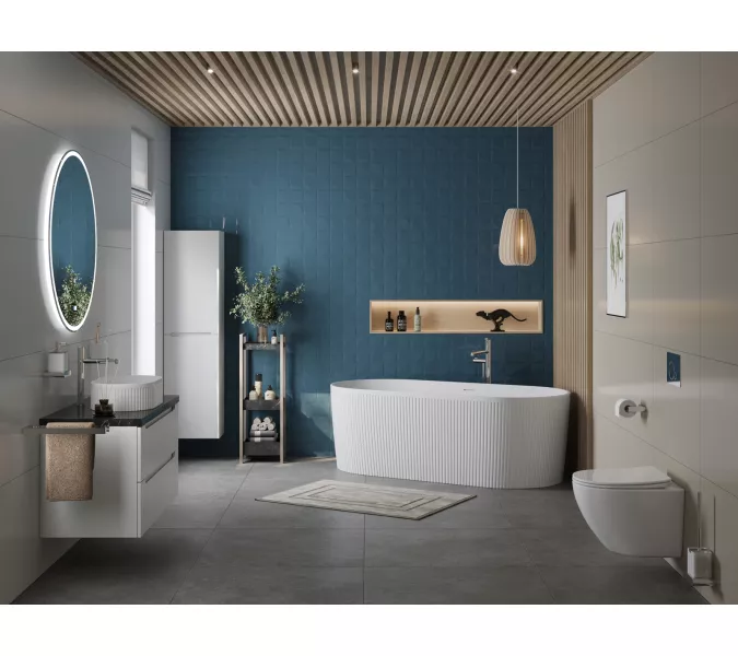 Акриловая ванна BELBAGNO BB411-1700-800-MATT, белая матовая, Выбрать цвет: Белый матовый, изображение 5