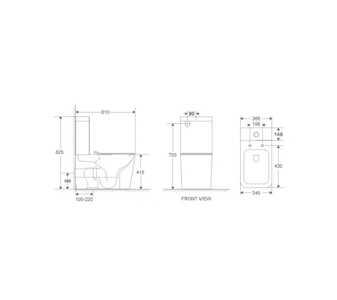 WW SK GELBACH 011 ST GL-WT Унитаз компакт белый глянец, изображение 2