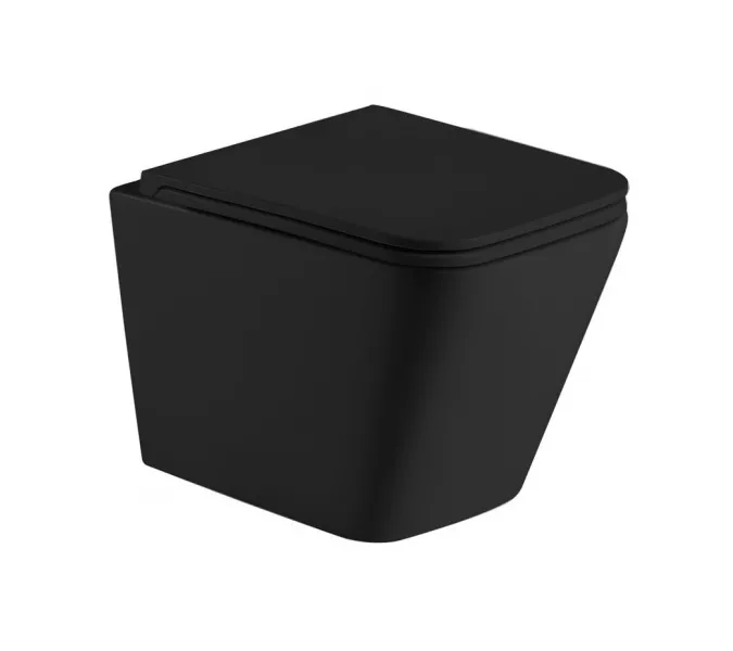 WW GELBACH 043 MT-BL Унитаз подвесной черный матовый, Выбрать цвет: Черный матовый