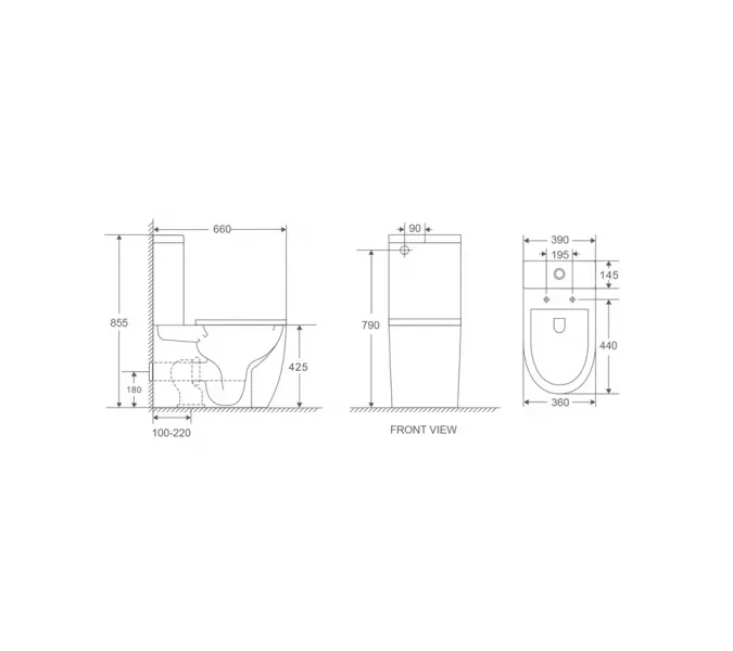 WW MERZBACH 011 XL GL-WT Унитаз компакт, изображение 2