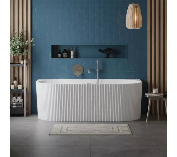 Акриловая ванна BELBAGNO BB713-1700-800-MATT, белая матовая, Выбрать цвет: Белый матовый, изображение 4