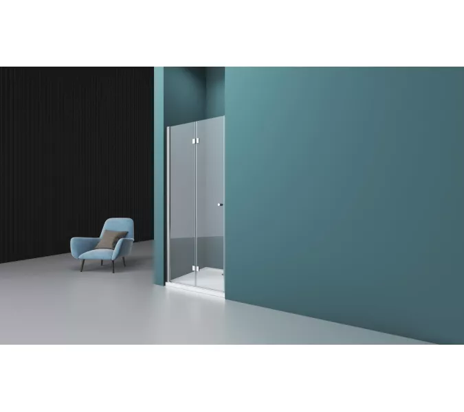 Душевая дверь BelBagno ALBANO-BS-12/-C-Cr, Цвет стекла: прозрачное, Цвет профиля: Хром, Выбрать размер: 100, изображение 7