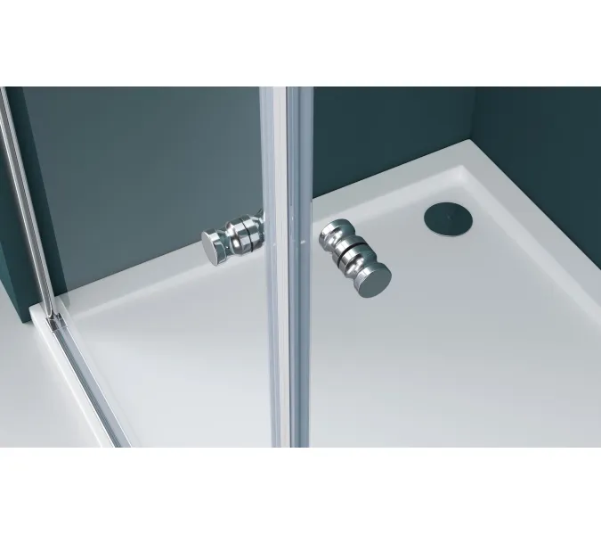 Душевой уголок BelBagno ETNA-A-2-/C-Cr, Цвет стекла: прозрачное, Цвет профиля: Хром, Выбрать размер: 70х70, изображение 5