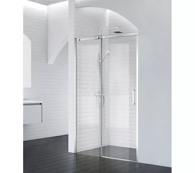 Душевая дверь BelBagno ACQUA-BF-1/-C-Cr, Цвет стекла: прозрачное, Цвет профиля: Хром, Выбрать размер: 100