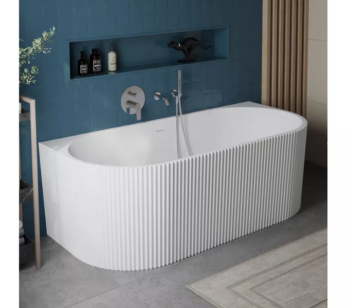 Акриловая ванна BELBAGNO BB713-1700-800-MATT, белая матовая, Выбрать цвет: Белый матовый