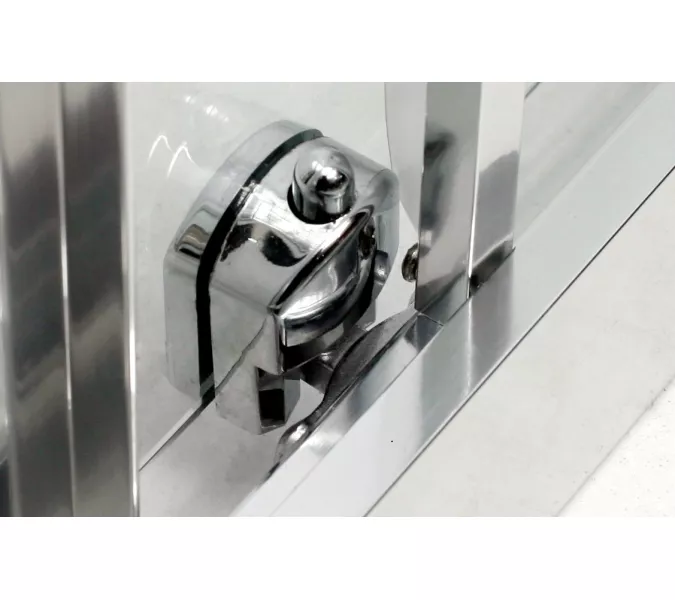 Душевая дверь BelBagno DUE-BF-1-C-Cr, Цвет стекла: Прозрачный, Цвет профиля: Хром, Выбрать размер: 100, изображение 2