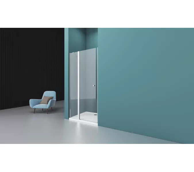 Душевая дверь BelBagno ETNA-B-12-60//-C-Cr, Цвет стекла: прозрачное, Цвет профиля: Хром, Выбрать размер: 80, изображение 9