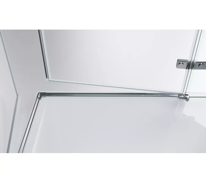 Душевой уголок BelBagno KRAFT-AH-22/-C-Cr-L/R, Цвет стекла: прозрачное, Цвет профиля: Хром, Выбрать размер: 100х80, Ориентация: левый, изображение 3